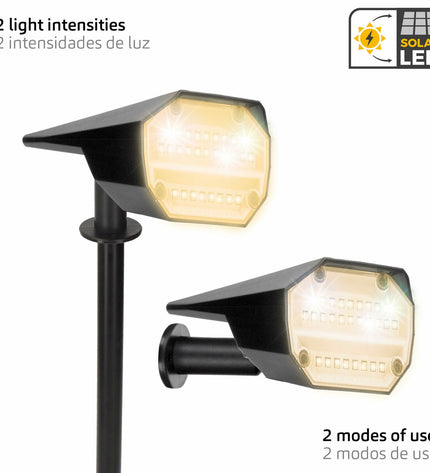 Set of six Aktive outdoor garden decorative lights, 8x37x11 cm, ideal for enhancing outdoor spaces with stylish illumination.