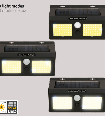Set of six Aktive outdoor garden solar lamps, 19x12x4.5 cm, decorative outdoor lighting for garden or patio spaces.