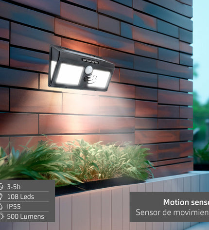 Set of six Aktive outdoor garden decorative solar lights in compact 19x12x4.5 cm design for outdoor ambiance.