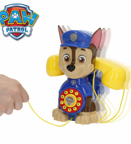 Set of four Paw Patrol toy phones, 16x18x11 cm, colorful plastic imitation phones for kids' pretend play and games.