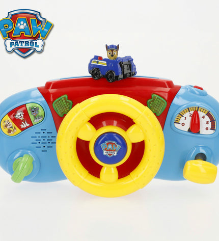 Set of four Paw Patrol baby stroller steering wheels, 26x16x7 cm, designed for young children’s toy wagons.