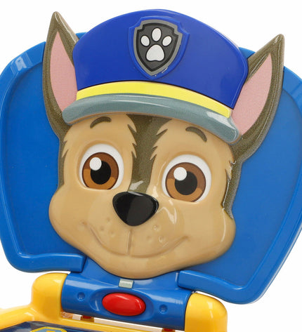 Four multicolored Paw Patrol electronic toy computers, each measuring 20x17x14 cm, designed for children's play and games.