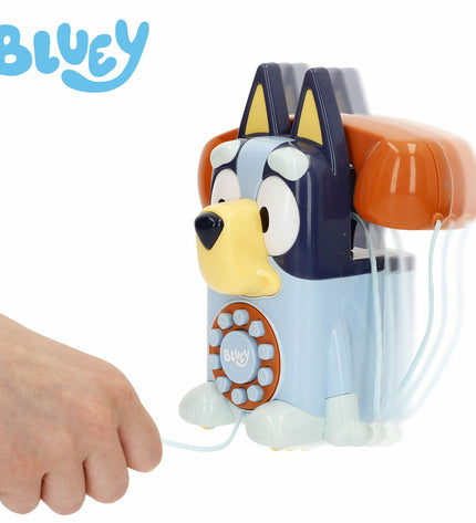 Bluey plastic toy phones, 16x18x8 cm, set of four, colorful imitation phones for children, perfect for imaginative play.