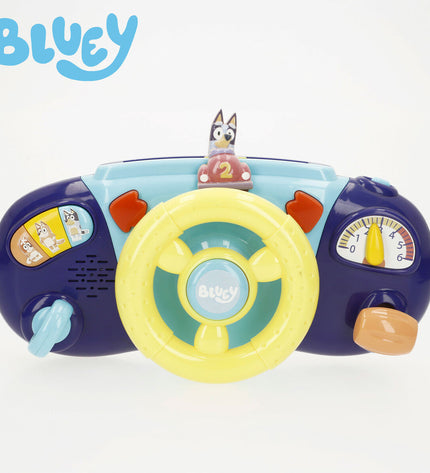 Bluey baby stroller steering wheels set, 26x16x7 cm, for children's toy walk carts, includes four colorful plastic steering wheels.