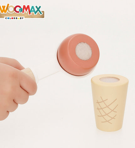 Woomax speelgoed ijssalon set with colorful ice cream toys and play food for imaginative pretend ice cream shop games.
