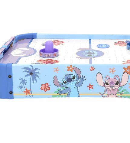 Stitch hockey table game set with two small tables, measuring 53x9x31 cm, for kids' toy and game entertainment.