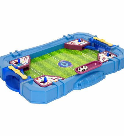 Set of four Stitch-themed table football game accessories, 40x5x26 cm, colorful plastic parts for children’s play and games.