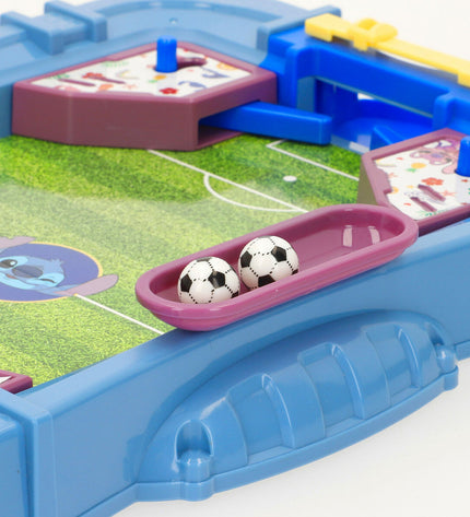Set of four Stitch-themed tabletop football game accessories, 40 x 5 x 26 cm, for children’s toys and games.