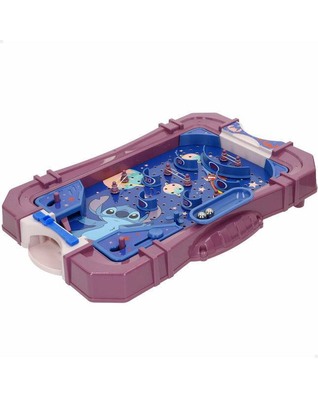 Four Stitch-themed pinball game accessories featuring playful Stitch designs, perfect for fun and collectible gaming accessories.