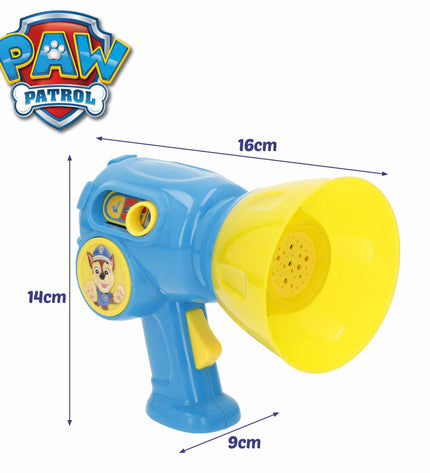 Paw Patrol plastic playset featuring characters and accessories, measuring 16x14x9 cm, suitable for kids' imaginative play.