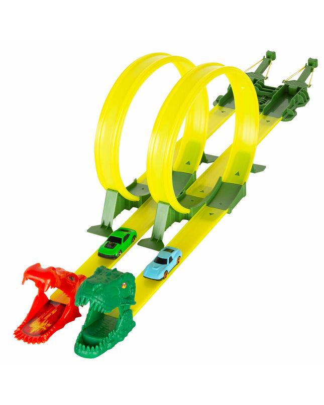 Set of four Teamsterz toy vehicles, colorful race cars and trucks, designed for play and imaginative racing fun.