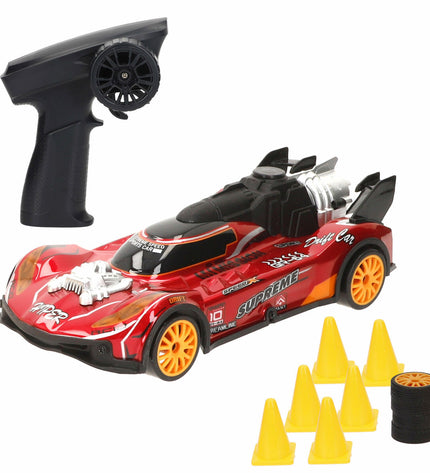 Four Speed & Go remote-controlled police cars on a wooden surface, toy vehicles from the Speelgoed en games Voertuigen category.