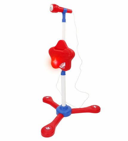 Colorful Bontempi toy microphone for children, featuring vibrant design and buttons, perfect for imaginative play and musical fun.