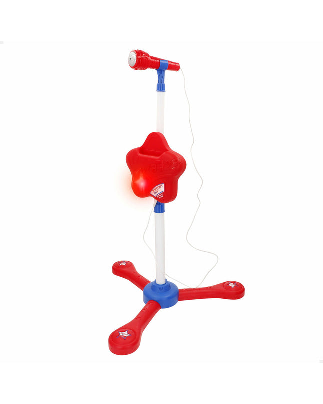 Colorful Bontempi toy microphone for children, featuring vibrant design and buttons, perfect for imaginative play and musical fun.