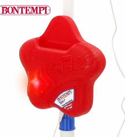 Colorful Bontempi toy microphone for children, part of musical instruments and toys for kids, with a vibrant design and playful features.