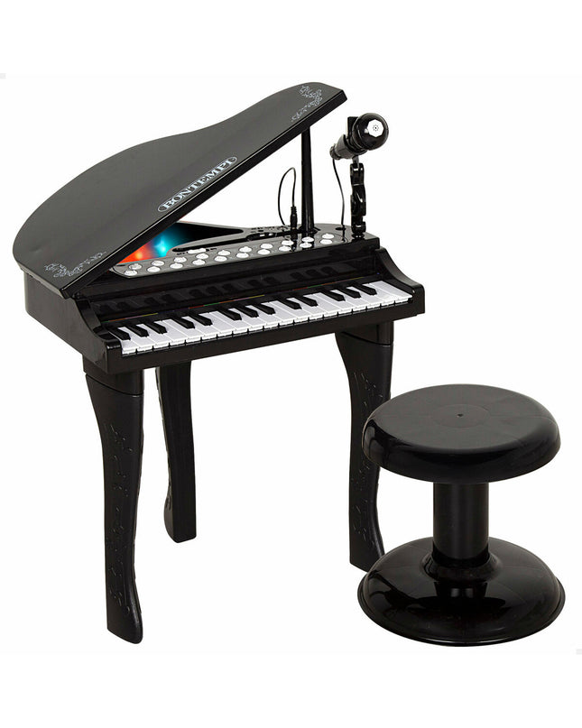 Two Bontempi educational musical toy sets with colorful plastic instruments, each measuring 40x62x33 cm, for children's play.