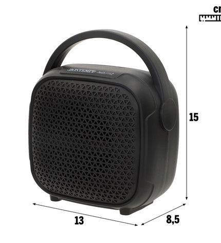 Set of four Bontempi electronic toy speakers with karaoke microphones for kids, designed for playful singing and entertainment.