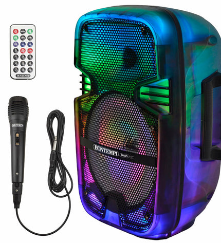 Bontempi karaoke microphone and speaker set for children, colorful electronic toy with built-in microphone and speaker for singing fun.