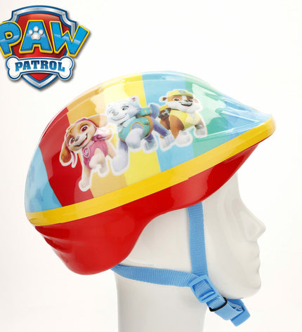 Pink children's bike helmet from The Paw Patrol, size 48-52 cm, designed for outdoor cycling and safety.