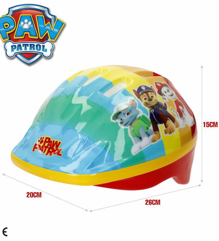 Children's Paw Patrol bike helmet in size 48-52 cm, colorful sport helmet for outdoor cycling safety, branded by The Paw Patrol.