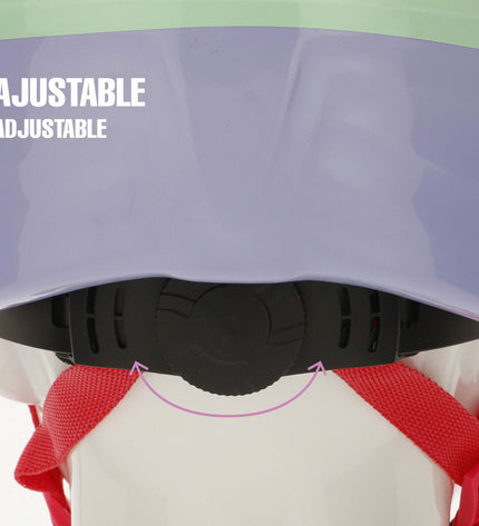Peppa Pig children's bike helmet in red for ages 48-52 cm, outdoor sports and cycling safety gear for kids.