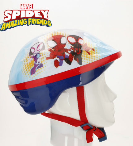 Spidey Kinder fietshelm in sport and outdoor style, Spidey brand, for ages 48-52 cm, featuring a Spider-Man design.
