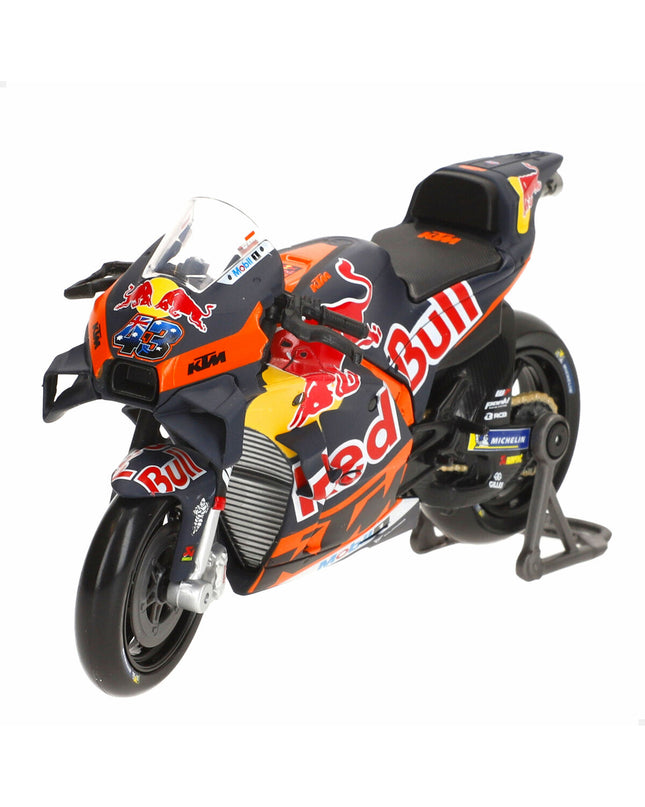 Maisto toy motorcycle model, 12x8x4 cm, detailed miniature vehicle for play or display, in vibrant colors.