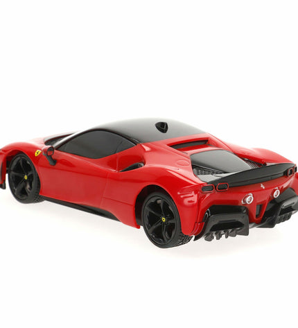 Set of four Audi police remote control cars, SF90 Stradale model, 20x5x10 cm, toy vehicles for children.