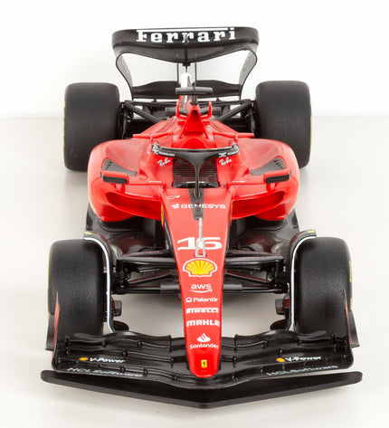 Two Ferrari F1 2023 remote control police cars in 1:10 scale, detailed toy vehicles from Ferrari for play and collection.
