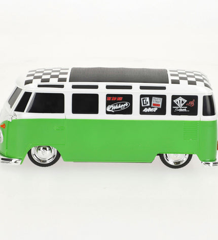 Set of four Volkswagen police car toys on remote control, 20x8x9 cm, in bright colors, designed for children’s play and imaginative fun.