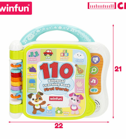 Set of four Winfun interactive children's books, colorful and engaging, perfect for play and learning for young kids.