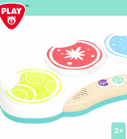 Set of four PlayGo musical toys for babies, measuring 33 x 5 x 15 cm, perfect for young children's play and development.
