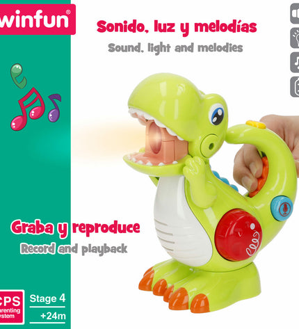 Set of 12 Winfun interactive baby toys, colorful and compact, measuring 15x16x9 cm each, designed for young children’s play.