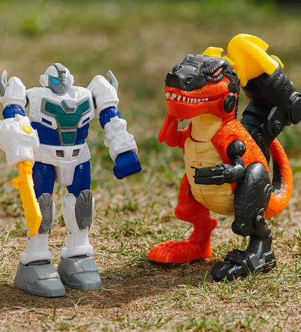 Set of four HappyLine Transformers toys, 20x20x8 cm, featuring colorful action figures and pop culture-inspired designs.