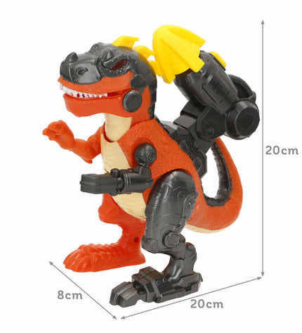 Set of four HappyLine Transformers action figures, 20x20x8 cm, featuring colorful robot and vehicle designs for kids' play.