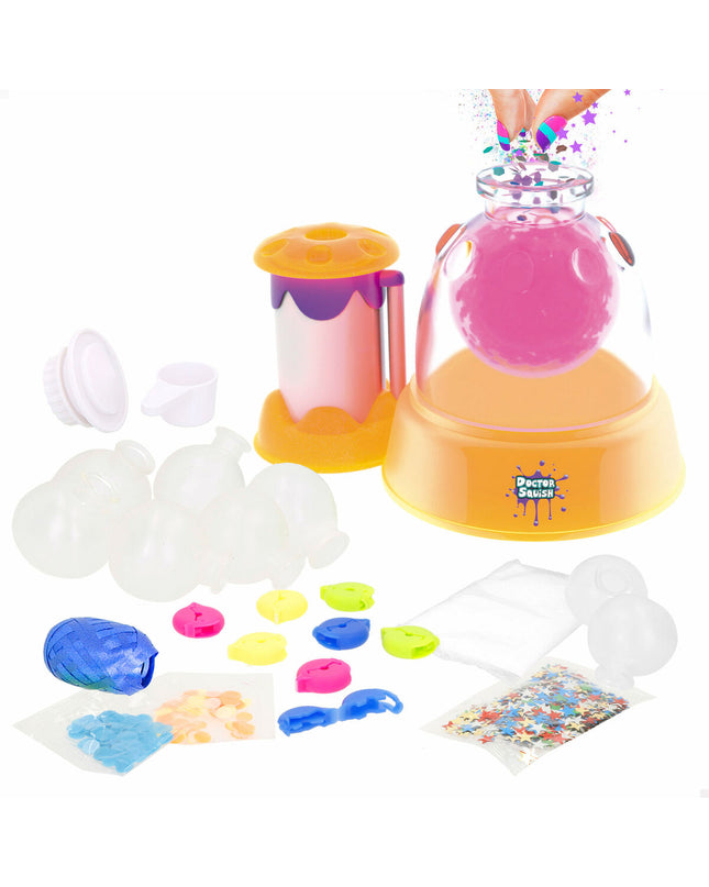 Set of four Doctor Squish skill toys, colorful and squishy, designed for creative play and sensory activities.