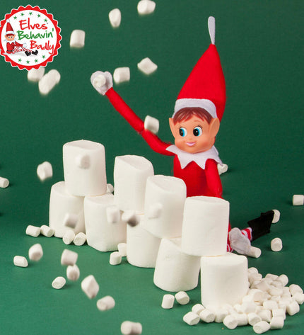 Set of 24 Elves Behavin' Badly Ondeugende Elf Elves plush toys, soft and cute, ideal for playful children.