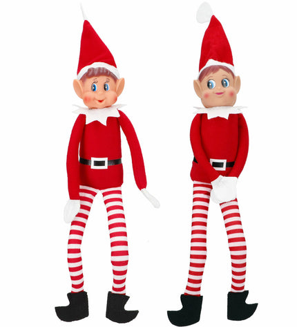 Set of six Elves Behavin' Badly Ondeugende Elf plush toys, soft and playful elf characters from Elves Behavin' Badly collection.