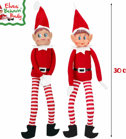 Six soft Elf Elves toys from Elves Behavin' Badly, featuring playful Elfie and Elvie characters, perfect for children's imaginative play.