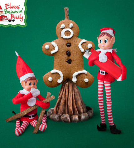 Set of six Elves Behavin' Badly Ondeugende Elf plush toys, soft and playful Elfie and Elvie characters from the Elves Behavin' Badly brand