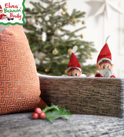 Set of six Elves Behavin' Badly Ondeugende Elf plush toys, featuring Elvie and Elfie, soft and playful elf characters for children.