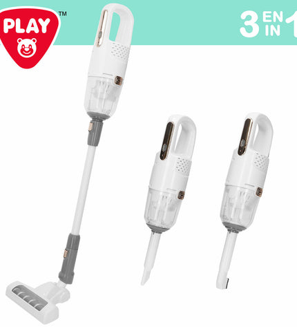 PlayGo toy vacuum cleaner with 7 parts, 17x75x14 cm, for pretend play, featuring colorful plastic components and realistic design.