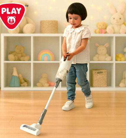 PlayGo toy vacuum cleaner with 7 pieces, 17x75x14 cm, colorful plastic, designed for imaginative play and role-playing.