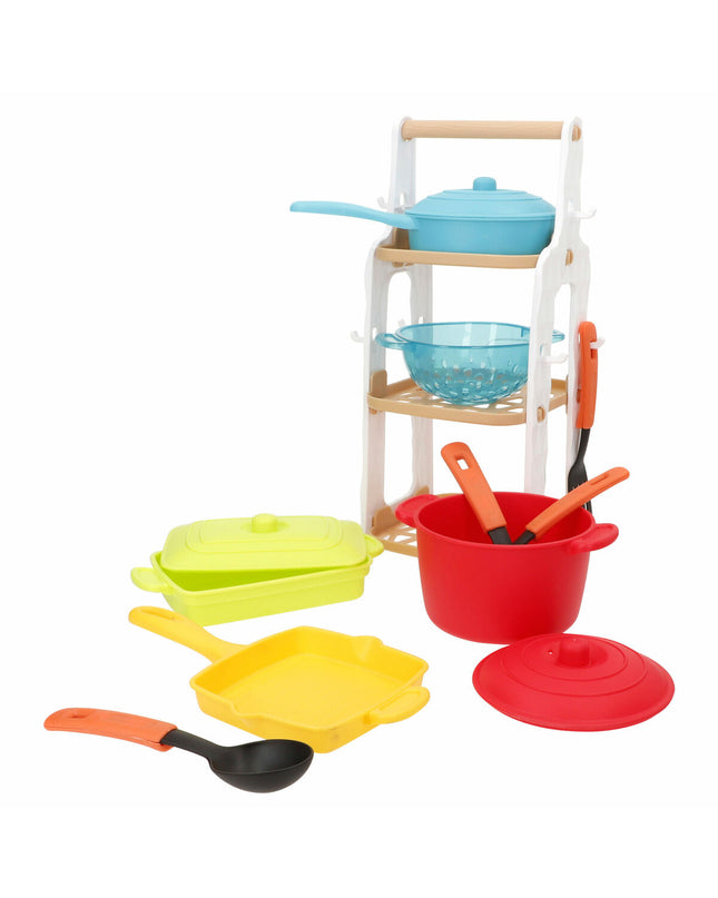 PlayGo toy kitchen utensils set with two pieces, including a spatula and spoon, for pretend cooking and role-playing fun.