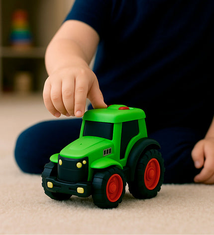Set of four Teamsterz toy trucks, 12x18x40 cm, featuring detailed vehicle designs for children’s play and collection.