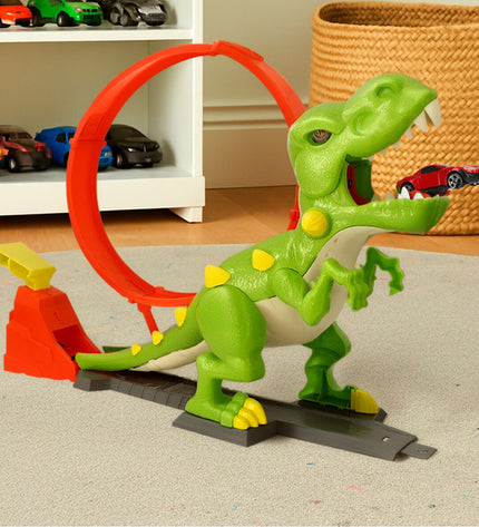 Set of four Teamsterz race tracks measuring 58x35x13 cm, colorful toy vehicle tracks for children’s play.