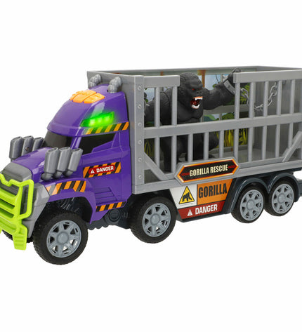 Pair of Teamsterz toy trucks, 40x19x11 cm, colorful plastic vehicles for children, part of the speelgoed en games vehicle collection.