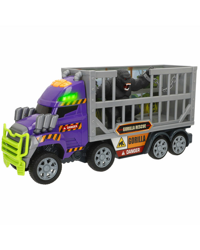 Pair of Teamsterz toy trucks, 40x19x11 cm, colorful plastic vehicles for children, part of the speelgoed en games vehicle collection.