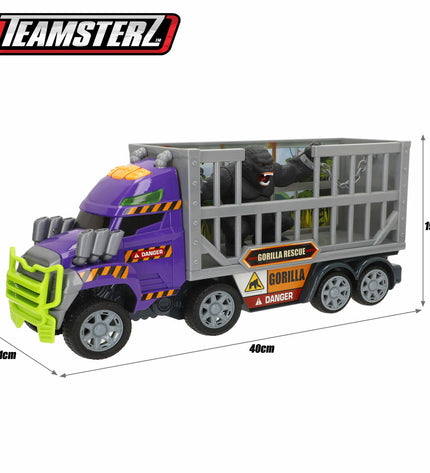 Pair of Teamsterz toy trucks, 40x19x11 cm, colorful vehicle playsets for children, designed for imaginative fun and play.