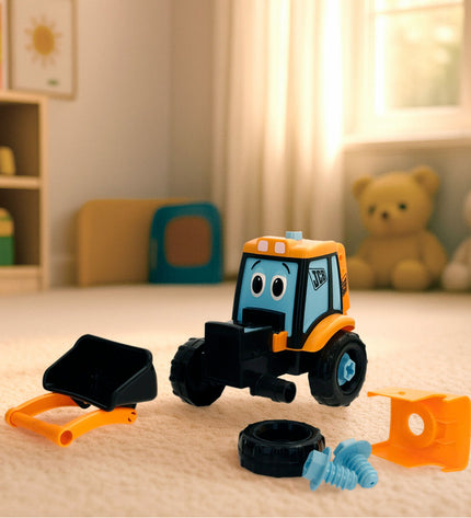 Set of four Teamsterz toy trucks, 31x18x15 cm, colorful vehicles for children, part of the speelgoed en games vehicle collection.